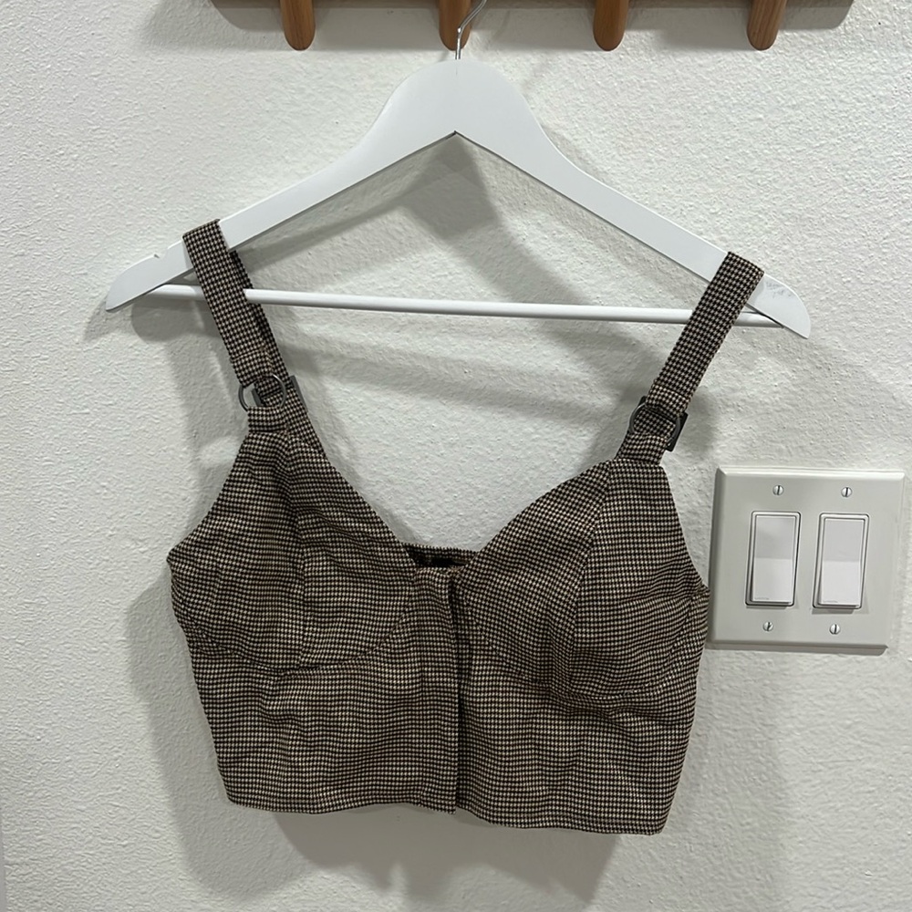 Wild Fable Plaid Crop Top